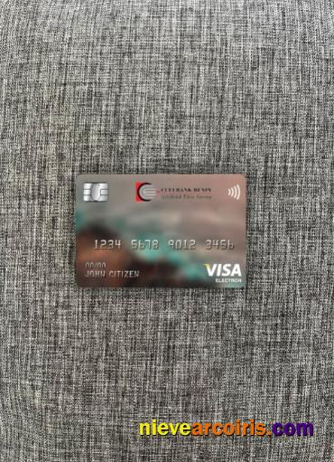Equatorial Guinea CCEI bank visa electron card photolook